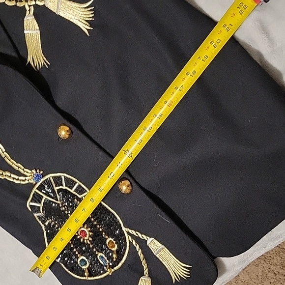 Adam Douglas Adrianna Papell Beaded Bk Jacket/Blazer sz 8 VTG - Picture 11 of 12